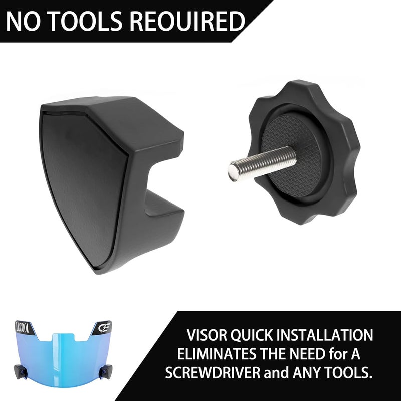 LeCool Multi-Color Football Visor,Enhance Your Game -Fits Adult & Youth Football Helmets - Image 4